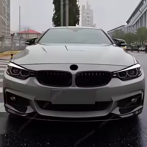 For BMW F32 F33 F36 420i 430i 420d M440i 2014-2020 ABS Gloss Black Tuning 4Pcs Front Bumper Lip Diff