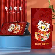 Ốp Lưng Điện Thoại Di Động Da Lật Đỏ Năm Rắn 2025 Phong Cách Trung Hoa Quốc Gia Cho OPPO R17 pro R15