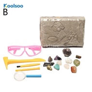 Koolsoo MEGA Gemstone Dig Kit for Great Geology Archeology Gift Rocks, Minerals, Excavation Toys Gre
