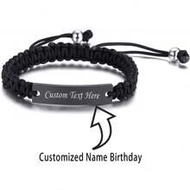 Customized Name Bracelet For Unisex Kids, Handmade Woven Rope Bracelet For Friendship And Couples, B