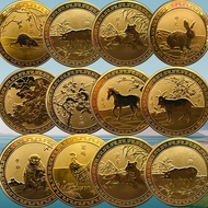 Zodiac Commemorative Badge Badge Corporate Anniversary Celebration Commemorative Badge 12 Zodiac Met