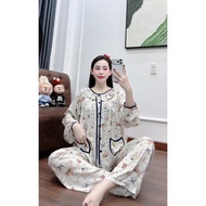 (TOLE CM) Tole Long Sleeve Bow Tie Collar Trousers 2 Pockets Mixed Color Hem