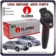 Honda Civic ES S5A , Stream RN1 S7A Ignition Coils , Plug Coil YEC Flamma *Original* ( 1.7 L D17A ) 2001-2005