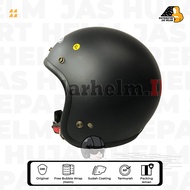Helm Half Face Retro Zeus 385 Matt Black