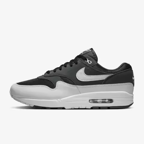 Nike Air Max 1 Off Noir Men's Low-Top Running Shoes, Grey Black – Soft, Breathable, Casual & Durable