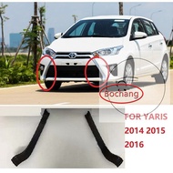 Bochang กระจังหน้ารถยนต์สีดำรถยนต์ Toyota YARIS 2014 2015 2016ฝาครอบตกแต่งรถยนต์ตกแต่งกรอบมาตรฐาน1ชุด