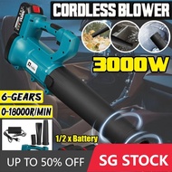 3000W 388VF High-Power Snow Blower Cordless Air Blower Portable Electric Rechargeable Leaf Blower With 2Battery