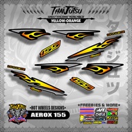 AEROX 155 DECALS ( HOT WHEELS DESIGNS )【ThaijutsuStickers】
