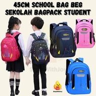 【ShopWithJoy】45cm School Bag Backpack Budak Beg Sekolah Menengah Bag Galas Lelaki Beg Kolej Sport Ba