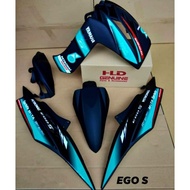 coverset motor yamaha ego S dan ego S Fi HLD petronas (Matt Black)