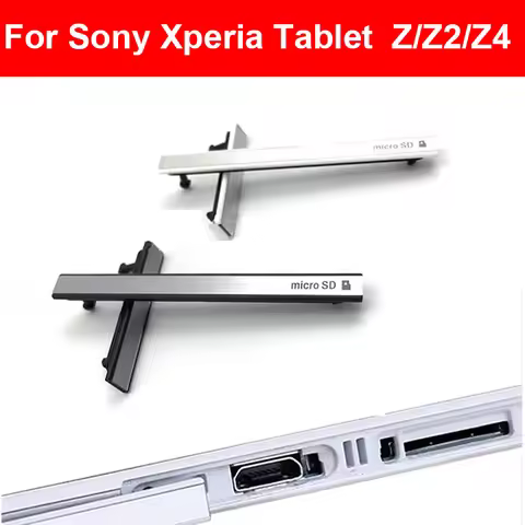 USB Charging Port Dust Plug+ & Sim cards Jack Port Slot cover For Sony Xperia Z Z2 Z4 Tablet Dust Wa