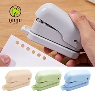 QIUJUU 6-Hole Puncher, Labor-Saving Mini Hole Puncher, Simple Handheld Loose-Leaf Hole Punch|A5/B5/A