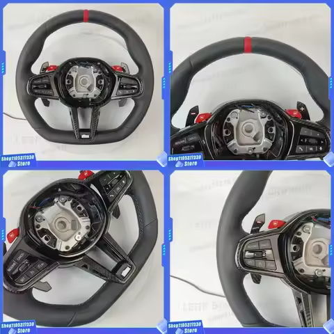 Carbon Fiber Steering Wheel Cover for BMW G Series M3 G80 M4 G82 M5 F90 M8 X3M X4M X5M X6M G3X G1X G