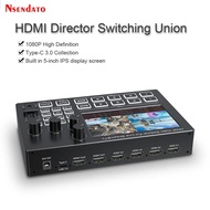 4 Channel HDMI Video Mixer Switcher For Live Streaming With 5 Inch Screen 1080P 60Hz 4 Way HDMI Vide