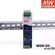 MEAN WELL WDR-60 Guide rail 380V to 24V switching power supply 12V/5V/48V 60W module DR WDR-60-5 WDR