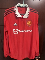 2022-2023 賽季嘅曼聯主場長袖球員版球衣（BNWT)