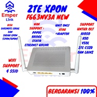 ZTE F663NV3A F663 NV3A ONU ONT XPON WITHOUT ADAPTOR PPPOE VLAN STATIC BRIDGE SUPPORT/SUPPORT ALL OLT