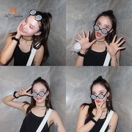 { MY Fashion }   New Cosplay Glasses Vertigo Pattern Funny Decorative Glasses Anime Dizzy Eyeglasses