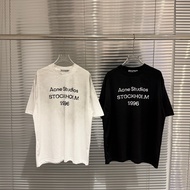Acne Studios 1996 Series Distressed Dirty Mud Dyed Round Neck Short Sleeve T-Shirt