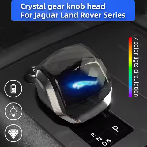 Crystal Gear Knob head Lever For Jaguar XF XFL F PACE E PACE Accessories SVR Interior Tuning 7 Color