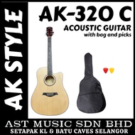 AK Acoustic Guitar, AK-320C Natural Colour with bag