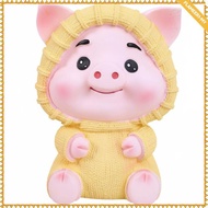[flameer1] Unbreakable piggy bank with cartoon characters, an Pink B014 Woolen Pig
