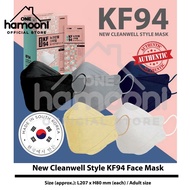 [PROMO - Sell per Box] Made in Korea KF94 New Cleanwell Style 3D 4ply Face Mask KF94/ Genuine KF94 Face Mask