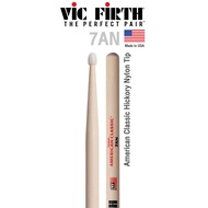 Vic Firth 7AN ไม้กลอง American Classic Hickory เบอร์ 7A หัวไนลอน ( American Classic Drumsticks ) -- 