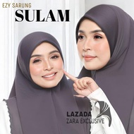 [Sulam Penuh] BIDANG 60 Tudung Sarung Sulam Chiffon Awning Scuba