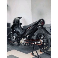 COVERSET LC 135 LC V1 MX KING HITAM METALLIC CUSTOM