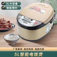 ST/🎀5LHousehold Smart Rice Cooker Regular Reservation Cake Cooking Rice Cooker Kitchen Small Appliances Meeting Sale Gif