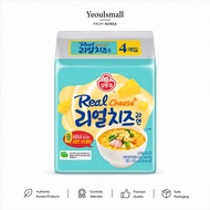 [OTTOGI] Real Cheese Ramen 4 Packs 540g | Korean Instant Noodles | Rich Creamy Cheese Ramen