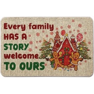 Gingerbread Door Mat Outdoor Rug Gingerbread Christmas Decorations Doormats Farmhouse Home Kitchen E