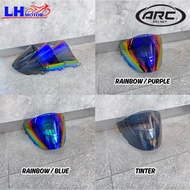 VISOR HELMET ARC RITZ GOLD PURPLE BLACK SMOKE 2TONE