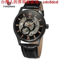 手錶 外貿熱銷JARAGAR/FORSINING手錶 鏤空手動機械錶 皮帶錶