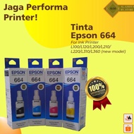 Terbaru!! New Tinta Epson 664 For Ink Printer L100 L120 L200 L210 L220