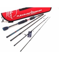 Pleasure Seeker 5pc Spinning Ultralight travel rod