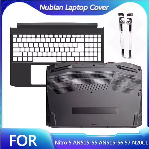 New For Acer Nitro 5 AN515-55 AN515-56 57 N20C1 Laptop palm rest/bottom cover/hinge/upper and lower 