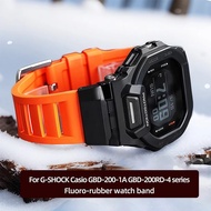 GBD 200 Modified Watchband For G-SHOCK Casio GBD-200-1A GBD-200RD-4 series Fluoro-rubber strap water