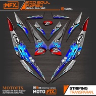 STRIPING MIO SOUL OLD MFX7/SOUL Z CARBON/STICKER SOUL OLD MX/STICKER SOUL ZR CARBON STICKER SOUL 115