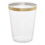 (MYTO) Plastic Wine Cups Clear Disposable Wine GlassesPlastic Wine GlassesClear Cocktail Glasses Dis