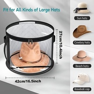 Hat storage box, fedora hat storage bag, sun hat storage, portable, anti-pressure, dust-proof hat st
