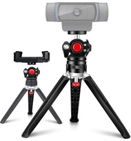 Webcam Tripod Stand with 360° Ball Head, Desktop Tripod for Logitech Webcam C925e C922x C922 C930e C