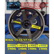 Cutting sticker car rims HSR WHEEL rims latest te37 car rims volk hsr racing
