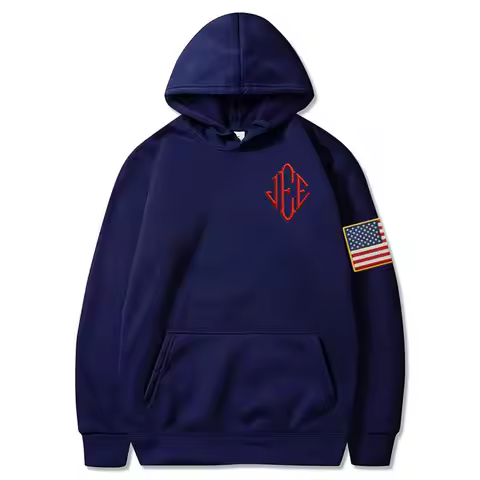 Hot Selling Y2K Vintage Sweatshirt JEE Embroidery Cotton Printed Pullover Oversized Casual Sports St