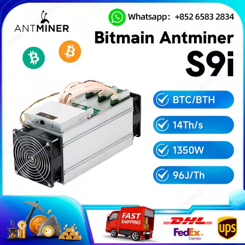 Bitmain Antminer S9i 14TH/s Bitcoin Miner Machine BCH BTC Bitmain Asic Miner Than Antminer S9 S9J