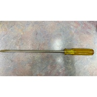 Irwin Yellow Translucent Handle Flat Screwdriver 12”x3/8” Made in USA
