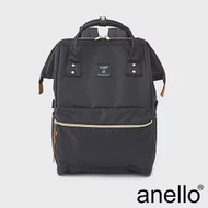 anello 新版基本款2代R系列 防潑水強化 經典口金後背包 Regular size- 黑色