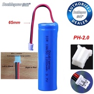 Doublepow ICR 18650 1200mAh 3.7V Li-ion Battery with Protection Board Wire Plug
