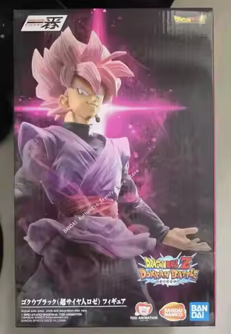 Bandai Anime Dragon Ball Super Figurines Awakening Warriors DOKKAN BATTLE Rose Black Goku Action Fig